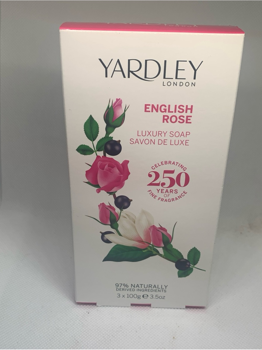 Yardley London English Rose Luxury Soap - 3 pack . New. Sealed